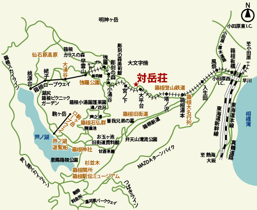 箱根地図のイメージ
