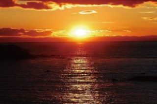 相洋閣から望む夕日のイメージ