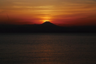 客室からの眺望（夕焼けと富士山）のイメージ