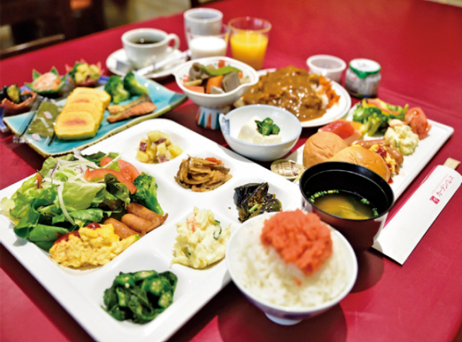 朝食のイメージ写真（盛り付け）