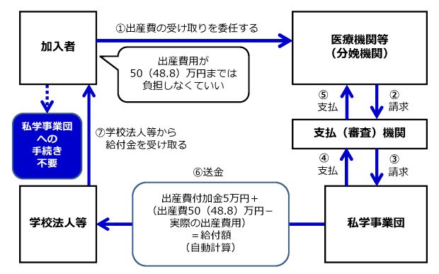 直接支払制度の図