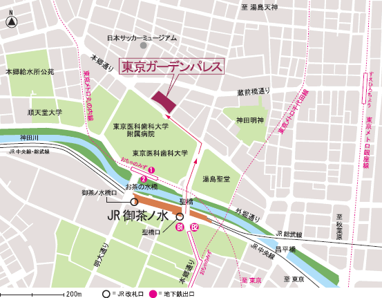 東京ガーデンパレス地図